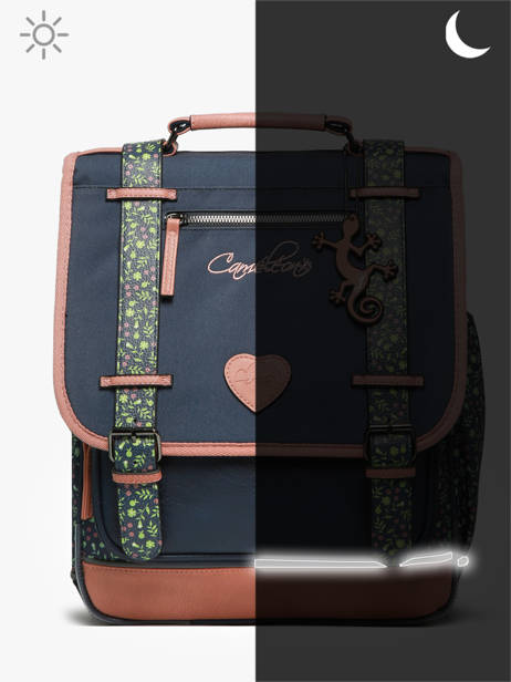 2-compartment Vintage Fantasy Backpack Cameleon Blue vintage fantasy SD39 other view 8