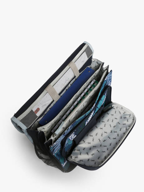 Wheeled Schoolbag For Kids 3 Compartments Cameleon Blue actual CR41 other view 3