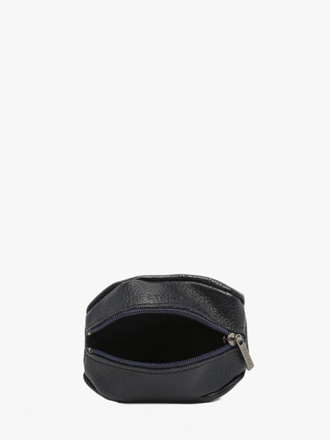 Leather Coin Purse Madras Etrier Blue madras EMAD043 other view 1