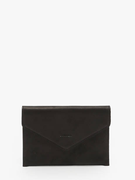 Leather Passport Holder Oil Etrier Black oil EOIL054