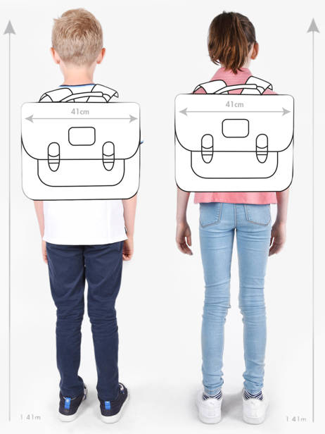 2-compartment Satchel Tann's Green les fantaisies g 41126 other view 1