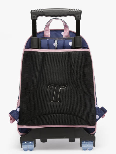 2-compartment Wheeled Schoolbag Tann's Blue les fantaisies f 73325 other view 5