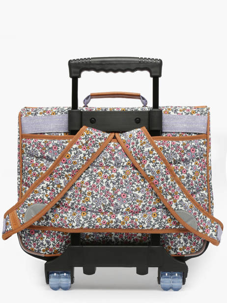 2-compartment Wheeled Satchel Tann's Multicolor les fantaisies f 43263 other view 4