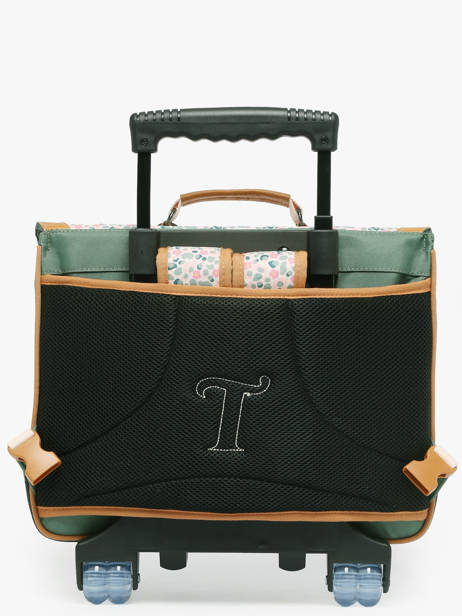 2-compartment Wheeled Satchel Tann's Multicolor les fantaisies f 42267