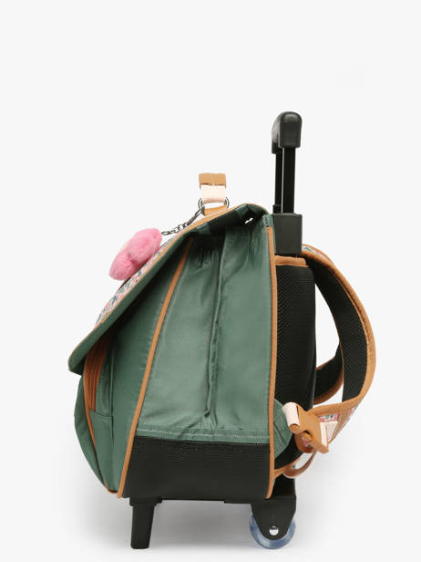 2-compartment Wheeled Satchel Tann's Multicolor les fantaisies f 42267 other view 2