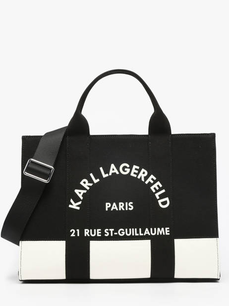 Handbag Rsg Cotton Karl lagerfeld Black rsg A3W50025
