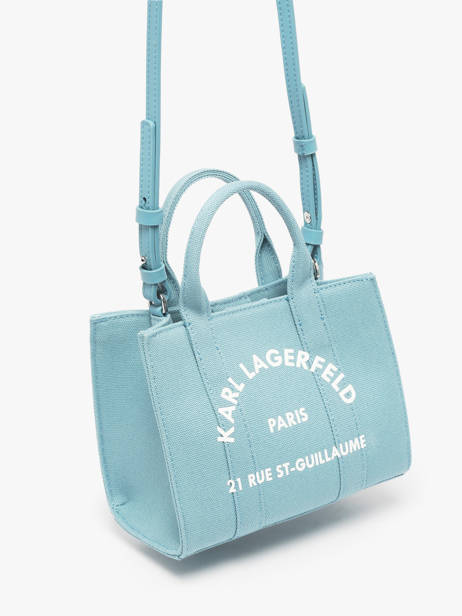 Sac BandouliÃ¨re Rsg Coton Karl lagerfeld Bleu rsg A1W50118 vue secondaire 2