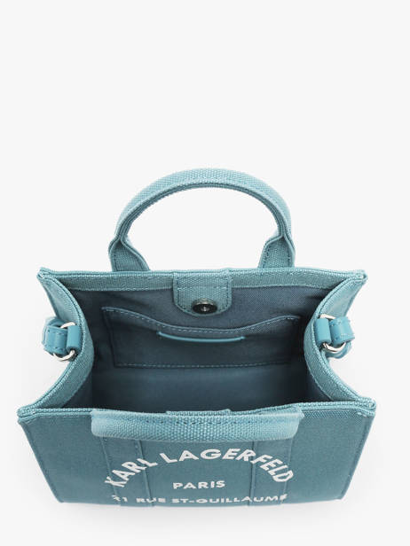 Sac BandouliÃ¨re Rsg Coton Karl lagerfeld Bleu rsg A1W50118 vue secondaire 3