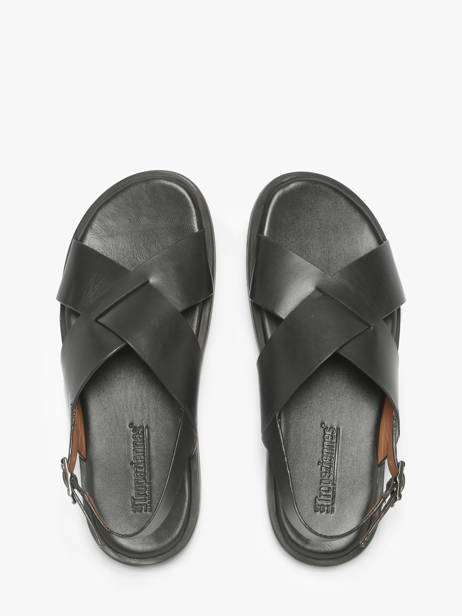 Sandals In Leather Les tropeziennes Black men JASPER other view 3