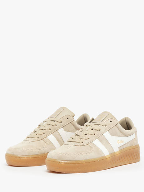Sneakers Grandslam En Cuir Gola Beige women CLA589 vue secondaire 2