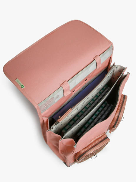 Cartable à Roulettes 3 Compartiments Cameleon Rose vintage fantasy CR41 vue secondaire 3