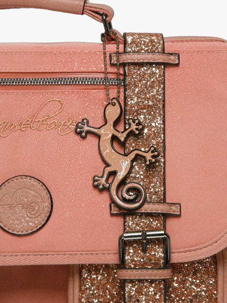 Cartable à Roulettes 3 Compartiments Cameleon Rose vintage fantasy CR41 vue secondaire 7