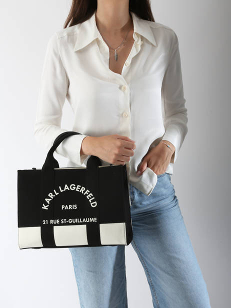 Handbag Rsg Cotton Karl lagerfeld Black rsg A3W50025 other view 1