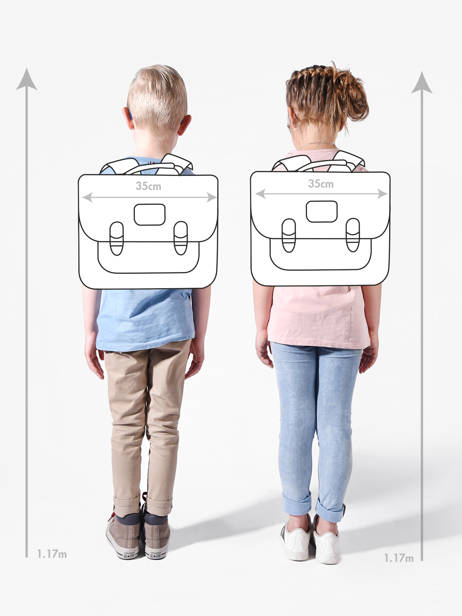 1 Compartment Satchel Tann's Blue les fantaisies g 35143 other view 1