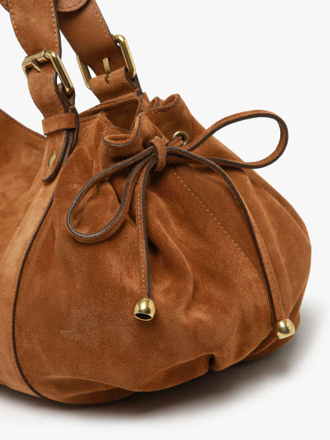 Shoulder Bag Folk Leather Gerard darel Brown folk DAS01407 other view 3