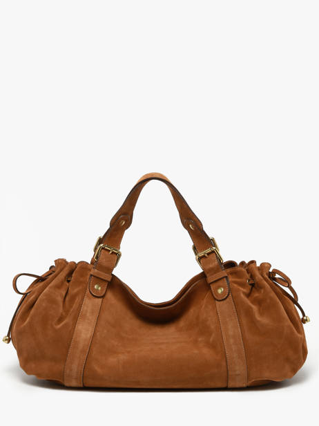 Shoulder Bag Folk Leather Gerard darel Brown folk DAS01407 other view 5