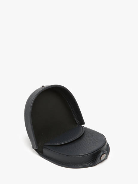 Coin Purse Leather Yves renard Blue foulonne 23816 other view 1