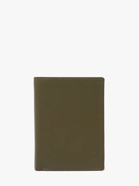 Wallet Leather Yves renard Green smooth 15419