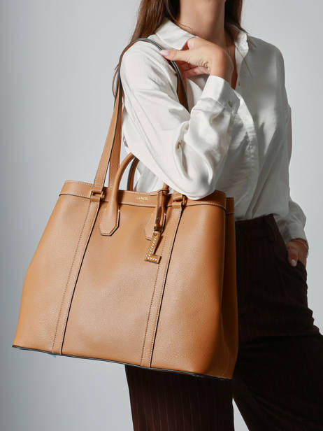 Shopping Bag Belleville Leather Lancel Brown belleville A13738 other view 1