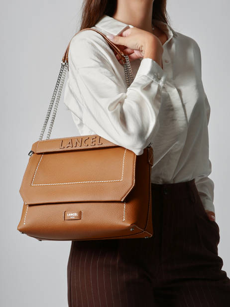 Sac Bandoulière L Ninon Soft Cuir Lancel Marron ninon A13783 vue secondaire 2