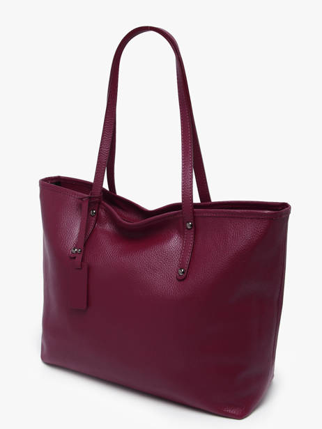 Sac Cabas A4 Caviar Cuir Milano Rouge caviar CA19111N vue secondaire 2