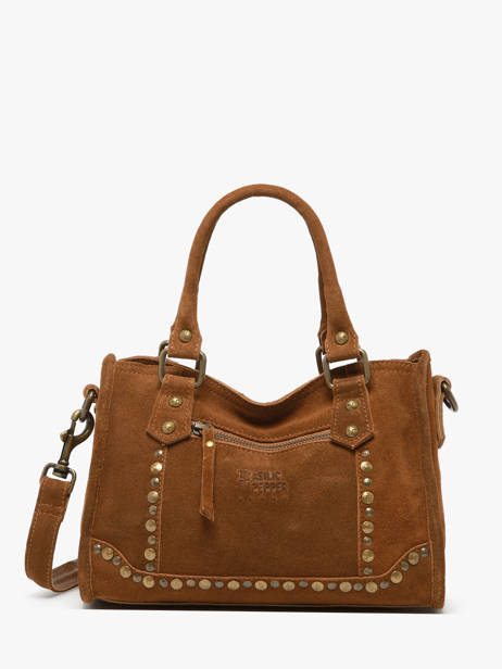 Sac Bandoulière Houston Cuir Basilic pepper Marron houston BHOU72