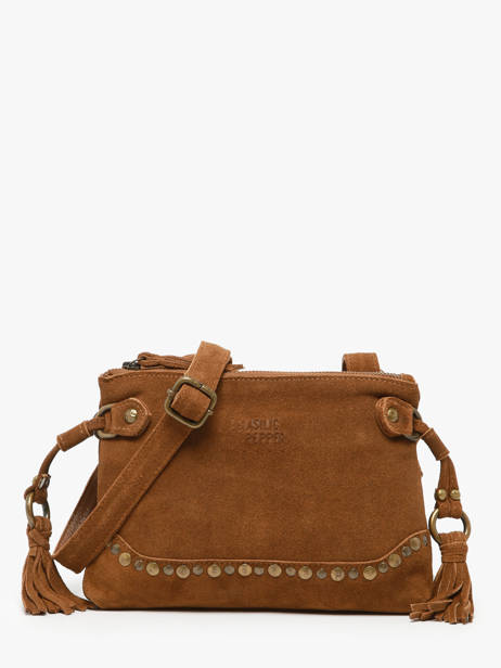 Shoulder Bag Houston Leather Basilic pepper Brown houston BHOU82