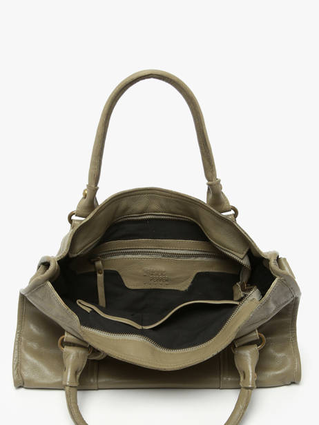 Sac PortÃ© Main Cow Cuir Basilic pepper Vert cow BCOW22 vue secondaire 3