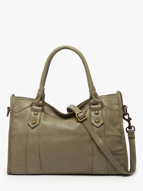 Sac PortÃ© Main Cow Cuir Basilic pepper Vert cow BCOW22 vue secondaire 4