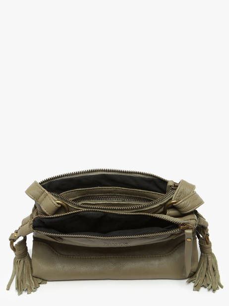 Sac Bandoulière Cow Cuir Basilic pepper Vert cow BCOW82 vue secondaire 3
