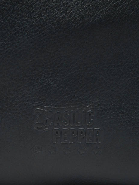 Sac Bandoulière Cow Cuir Basilic pepper Noir cow BCOW82 vue secondaire 5