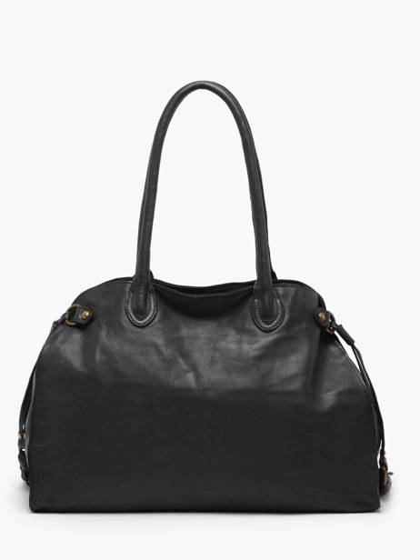 Shoulder Bag Cow A4 Leather Basilic pepper Black cow BCOW85 other view 4