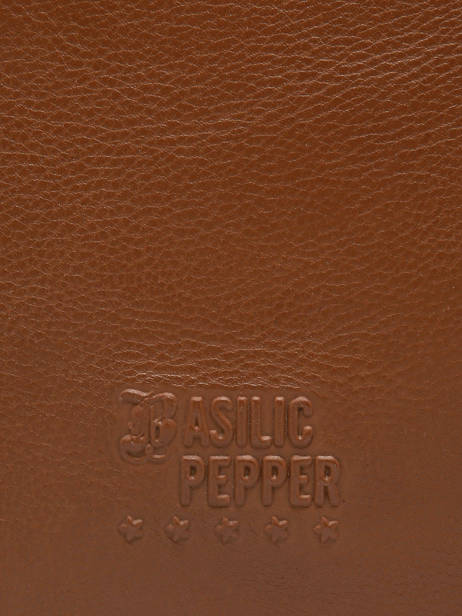 Sac Porté épaule A4 Cow Cuir Basilic pepper Marron cow BCOW85 vue secondaire 5