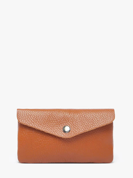Porte-monnaie Caviar Cuir Milano Marron caviar CA23113