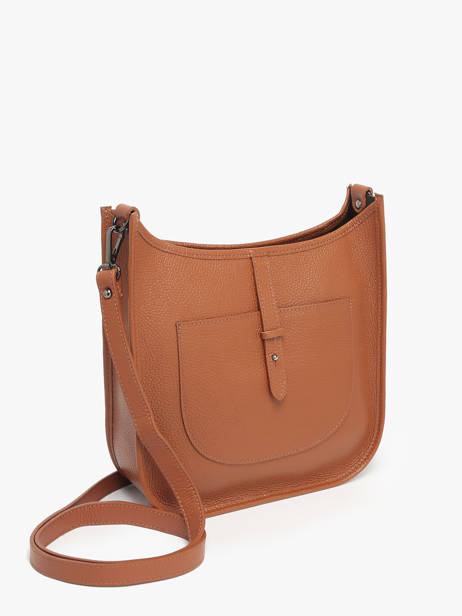 Sac Bandoulière Caviar Cuir Milano Marron caviar CA25068 vue secondaire 2