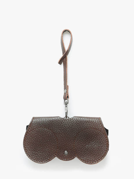 Sunglass Case Caviar Leather Milano Brown caviar CA25069