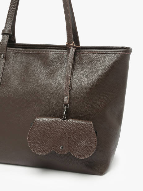 Sunglass Case Caviar Leather Milano Brown caviar CA25069 other view 1