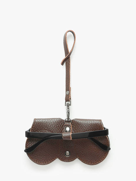 Sunglass Case Caviar Leather Milano Brown caviar CA25069 other view 3