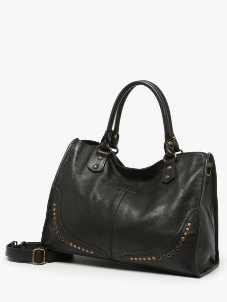 Handbag Glam Eyelet Leather Basilic pepper Black glam eyelet BGLE31 other view 2