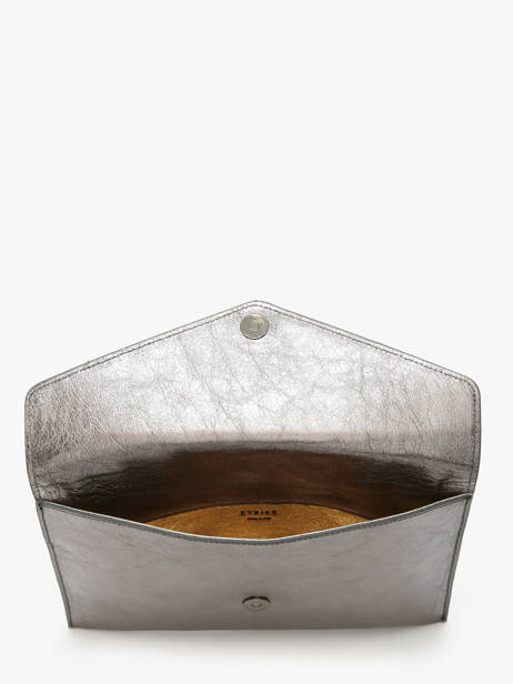 Pochette De SoirÃ©e L Paddock Cuir Etrier Argent paddock EPAD075L vue secondaire 4