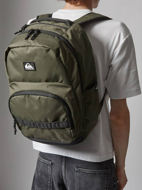 1 Compartment Backpack Quiksilver Green youth access QYBP3733 other view 1