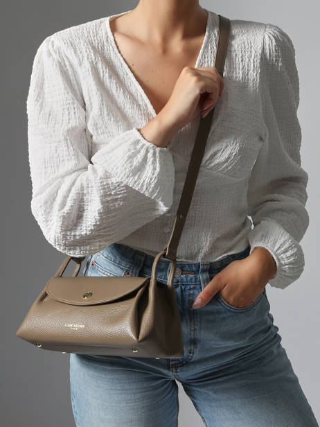 Shoulder Bag Accordeon Double Leather Lancaster Beige accordeon double 88 other view 1