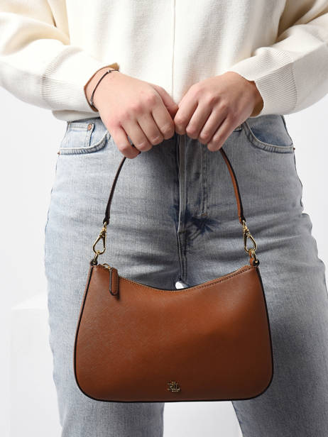 Sac Porté épaule Danni 26 Cuir Lauren ralph lauren Marron danni 31883768 vue secondaire 1