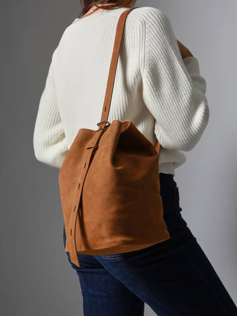 Shoulder Bag Backpack M Cavalier Nubuck Leather Etrier Beige cavalier nubuck ECAN126M other view 3