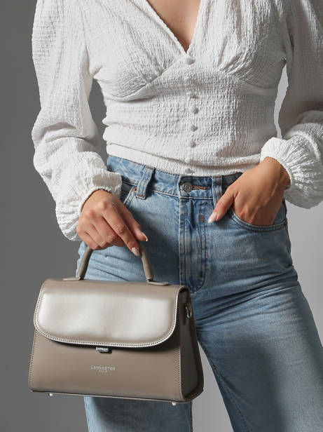 Medium Leather Suave Crossbody Bag Lancaster Gray suave even 17 other view 1