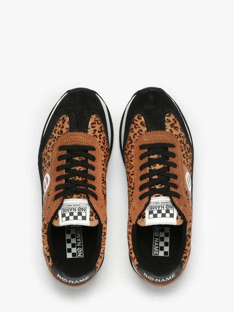 Platform Sneakers Flex M Jogger In Leather No name Brown women IMHP01KC other view 4