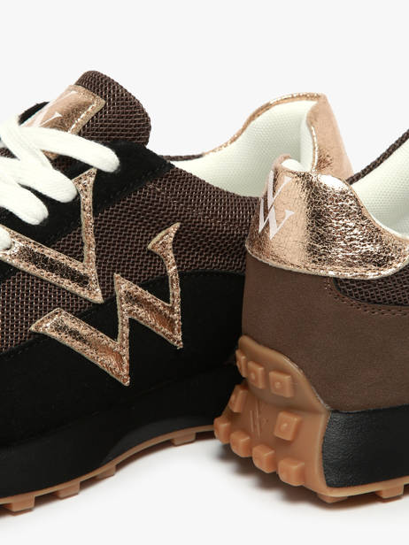 Sneakers Pia Vanessa wu Black women BK2623NR other view 3