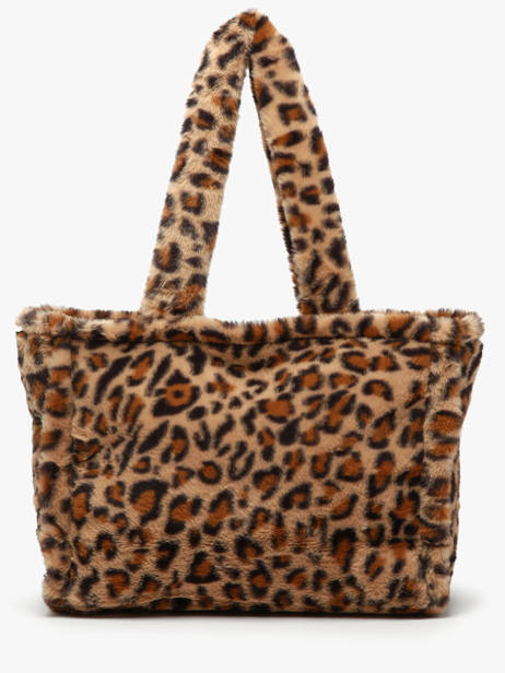 A4 Size Shoulder Bag Fur David jones Beige fur CM7878 other view 4