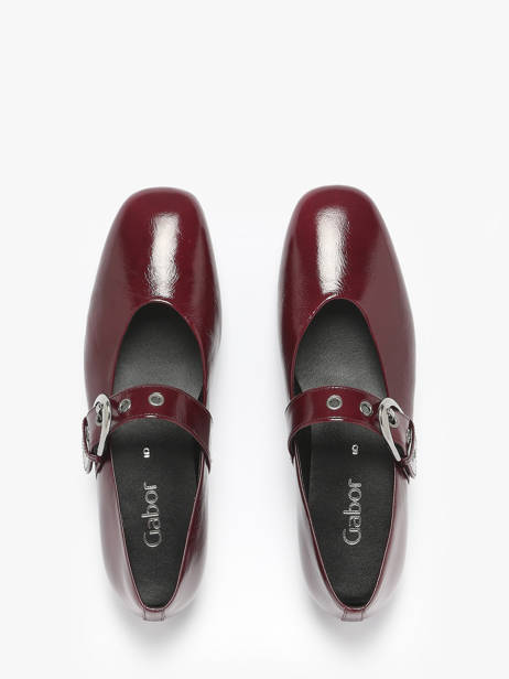 Ballerinas In Leather Gabor Red women 25 other view 4