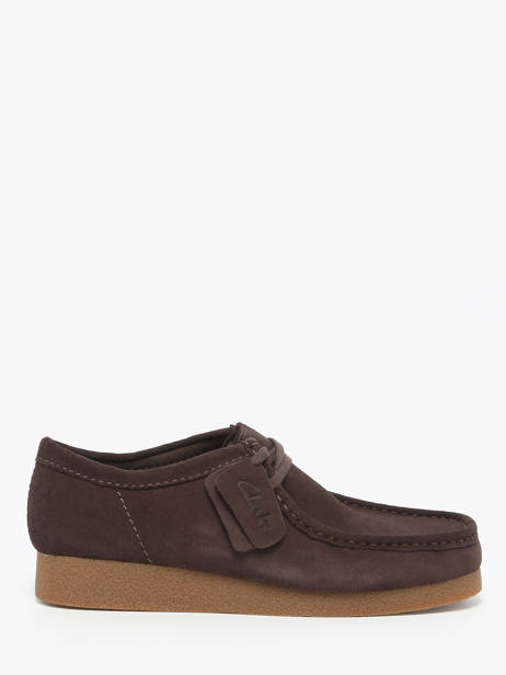 Moccasins Wallabee In Leather Clarks Brown men 26178279